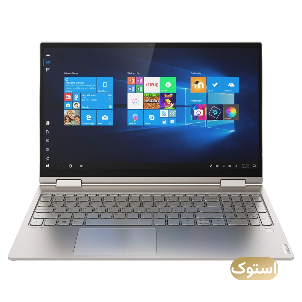 لپ تاپ استوک Used - لنوو 15.6 اینچی مدل Yoga C740 i7 10510U 12GB 512GB - بژ لپ تاپ استوک Used - لنوو 15.6 اینچی مدل Yoga C740 i7 10510U 12GB 512GB - بژ
