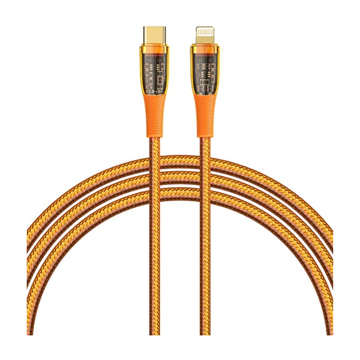 کابل لایتنینگ به USB-C رسی مدل RTC-P19CL طول 1.5 متر-نارنجی کابل لایتنینگ به USB-C رسی مدل RTC-P19CL طول 1.5 متر-نارنجی