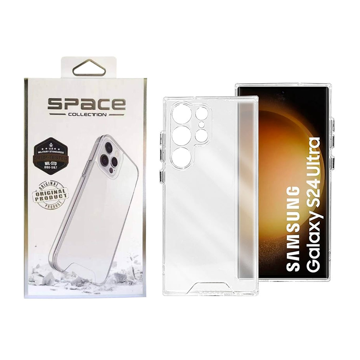 قاب گوشی سامسونگ Galaxy S24 Ultra اسپیس مدل ژله ای قاب گوشی سامسونگ Galaxy S24 Ultra اسپیس مدل ژله ای