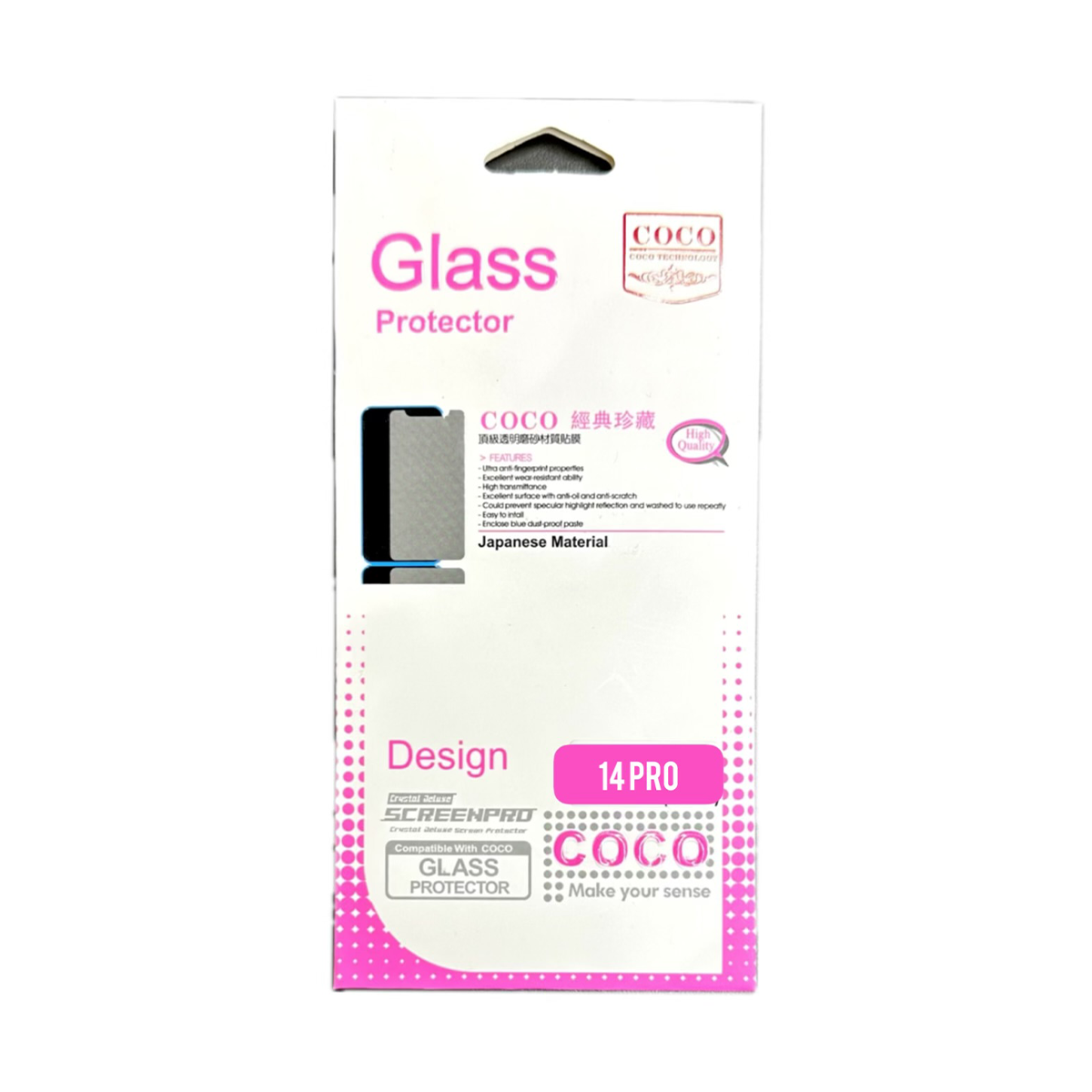 گلس گوشی اپل iPhone 14 Pro کوکو مدل 10D Pro Plus-مشکی گلس گوشی اپل iPhone 14 Pro کوکو مدل 10D Pro Plus-مشکی