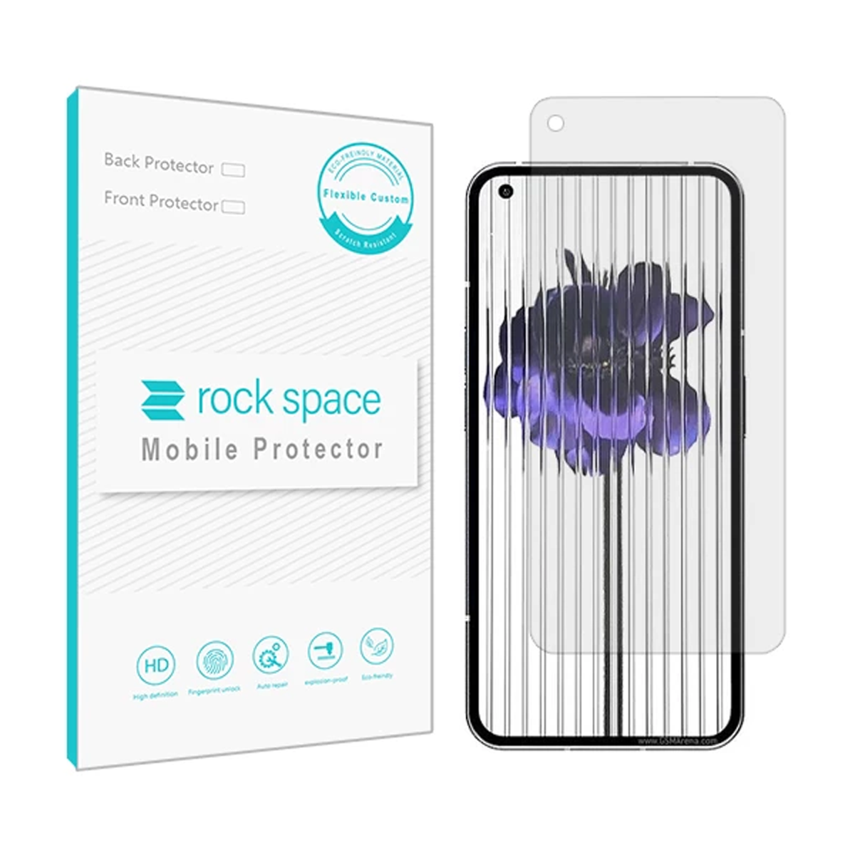 گلس گوشی ناتینگ Phone 1 راک اسپیس مدل Hydrogel HGL-بی رنگ گلس گوشی ناتینگ Phone 1 راک اسپیس مدل Hydrogel HGL-بی رنگ