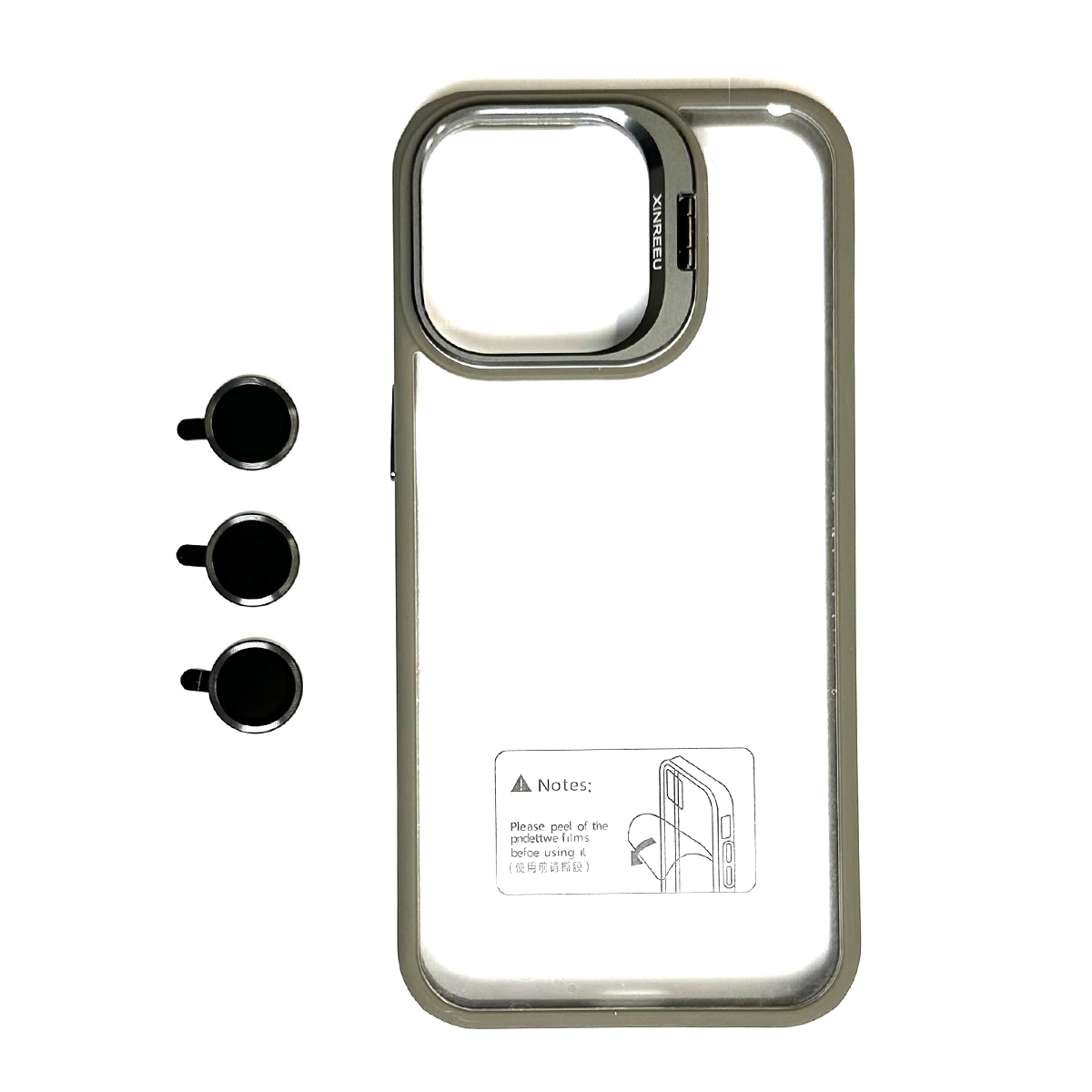 کاور گوشی اپل iPhone 14 Pro Max مدل XINREEU همراه با محافظ لنز