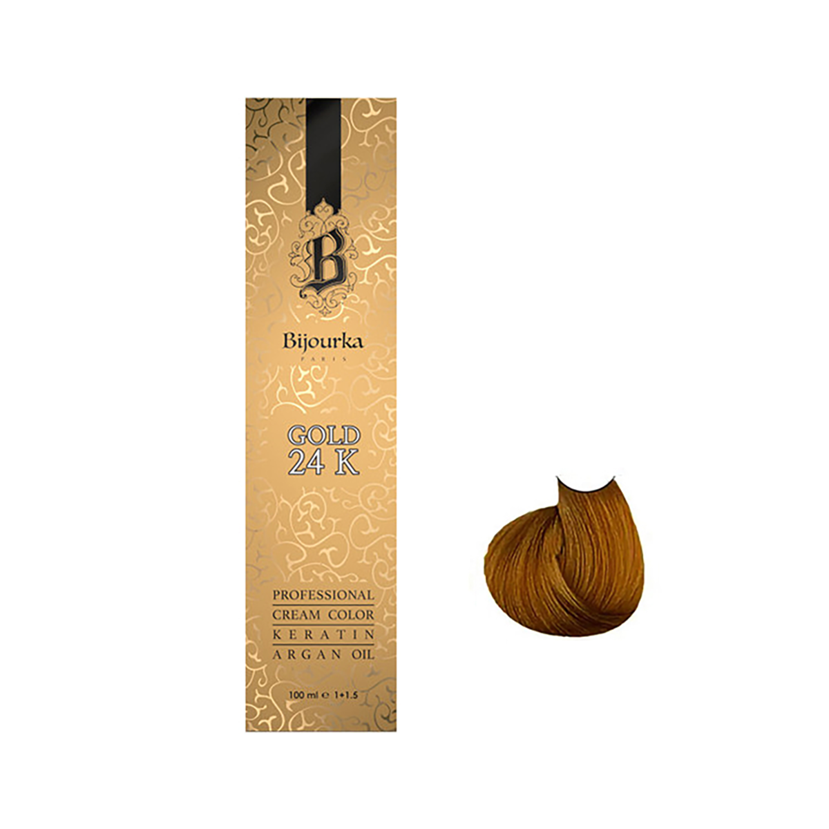 رنگ مو بیجورکا شماره 6-5 حجم 100 میلی لیتر رنگ طلایی تیره