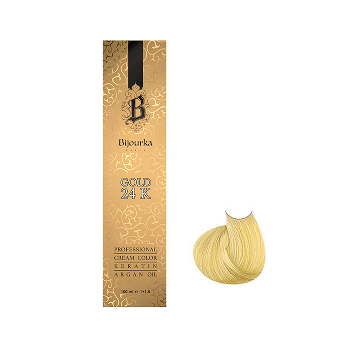 رنگ مو بیجورکا شماره 10-5 حجم 100 میلی لیتر رنگ بلوند طلایی خیلی خیلی روشن