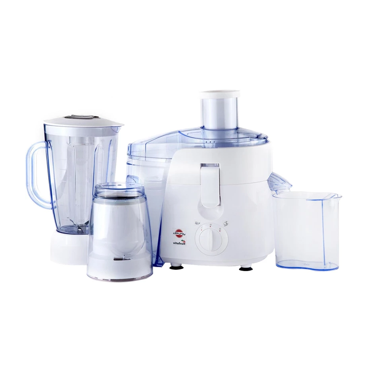 آبمیوه گیری پارس خزر مدل VitaFruit Glass با پارچ پلاستیکی-سفید آبمیوه گیری پارس خزر مدل VitaFruit Glass با پارچ پلاستیکی-سفید