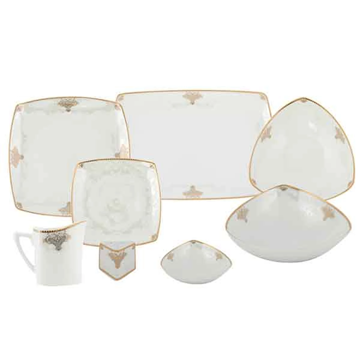 سرویس غذاخوری 30 پارچه 6 نفر چینی پردیس مدل پاریس برلیان-طلایی سرویس غذاخوری 30 پارچه 6 نفر چینی پردیس مدل پاریس برلیان-طلایی