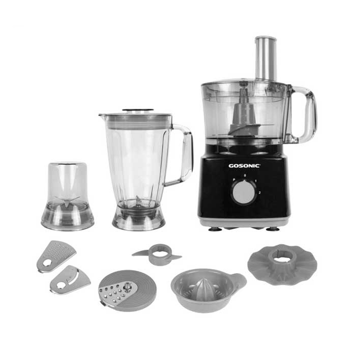 غذاساز گوسونیک مدل GFP-890-مشکی نقرهای غذاساز گوسونیک مدل GFP-890-مشکی نقرهای