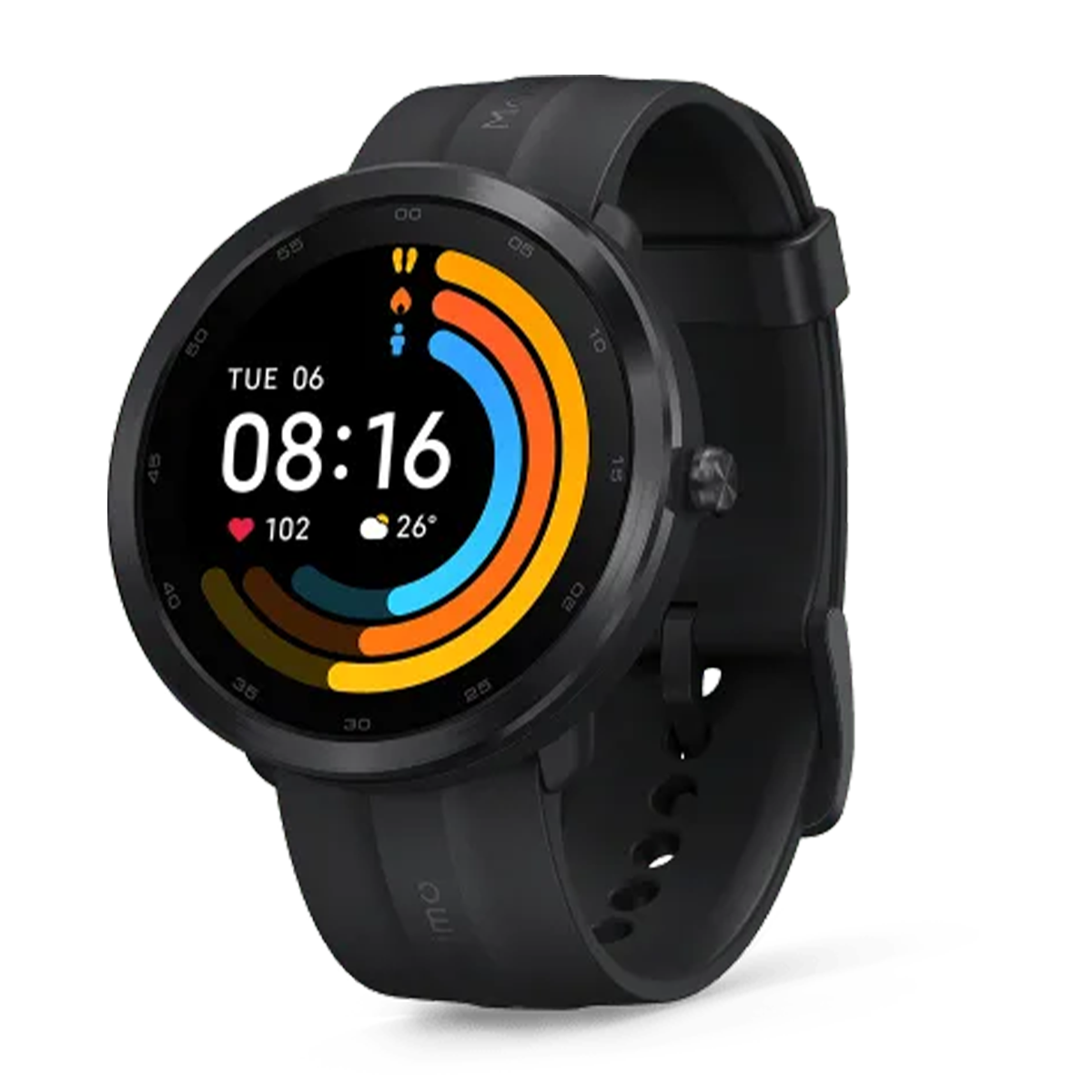 ساعت هوشمند مایمو مدل Watch R-بدنه مشکی بند مشکی ساعت هوشمند مایمو مدل Watch R-بدنه مشکی بند مشکی