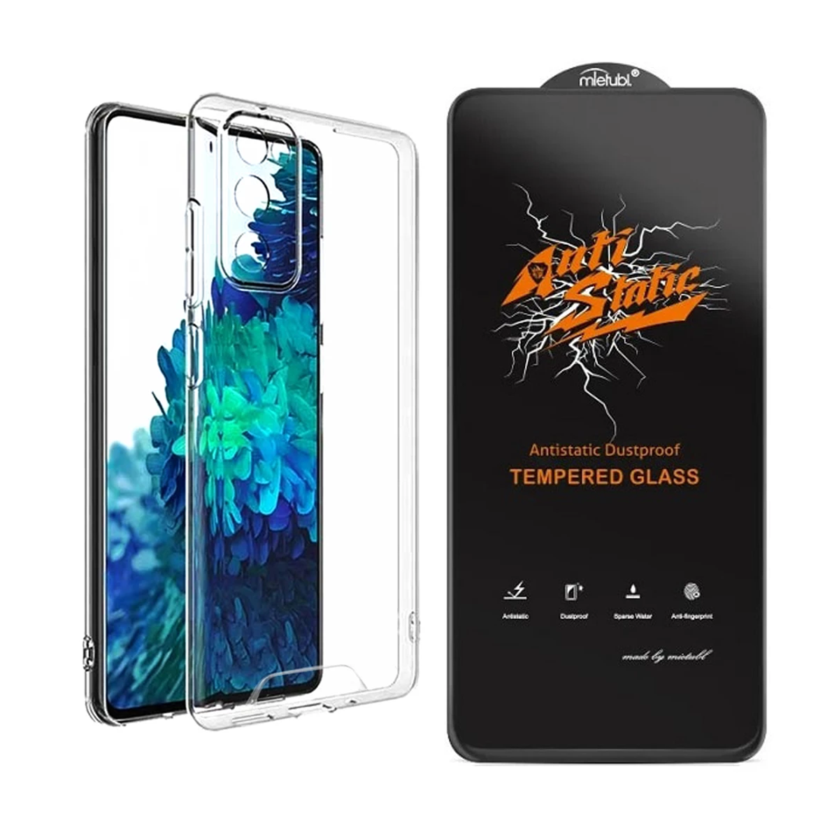 قاب گوشی سامسونگ Galaxy A55 اسپیس مدل ژله ای به همراه گلس Anti Static قاب گوشی سامسونگ Galaxy A55 اسپیس مدل ژله ای به همراه گلس Anti Static