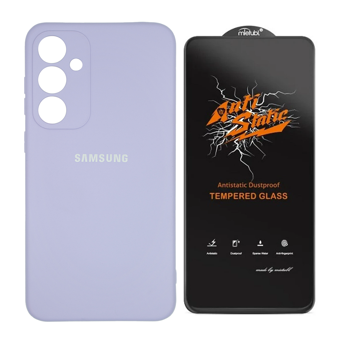 قاب گوشی سامسونگ Galaxy A35 مدل سیلیکونی به همراه گلس شفاف Anti Static قاب گوشی سامسونگ Galaxy A35 مدل سیلیکونی به همراه گلس شفاف Anti Static