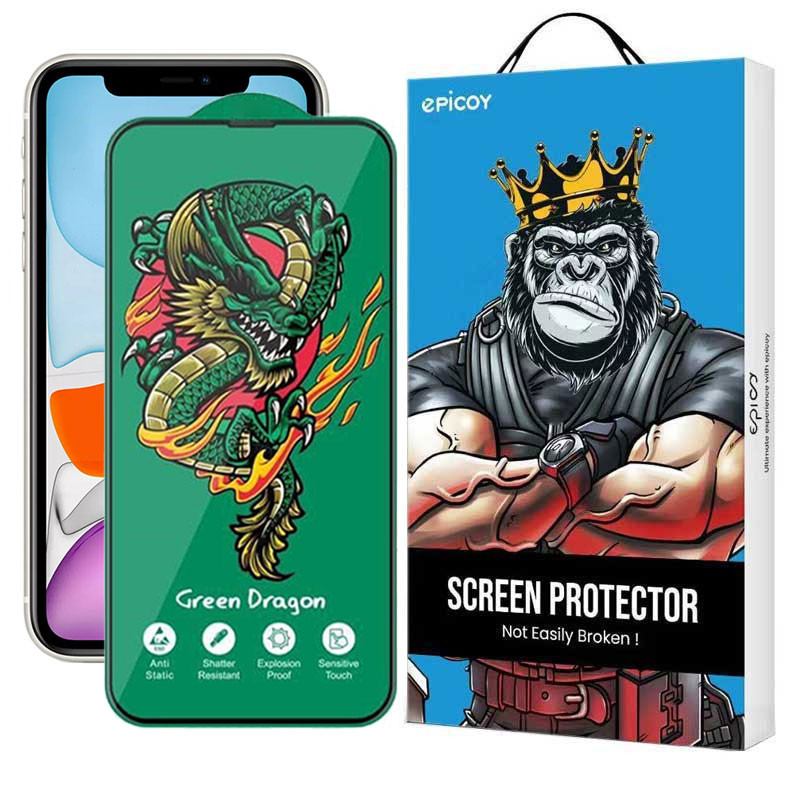 محافظ صفحه نمایش اپیکوی مدل Green Dragon ExplosionProof مناسب برای گوشی موبایل اپل iPhone 11/ XR محافظ صفحه نمایش اپیکوی مدل Green Dragon ExplosionProof مناسب برای گوشی موبایل اپل iPhone 11/ XR