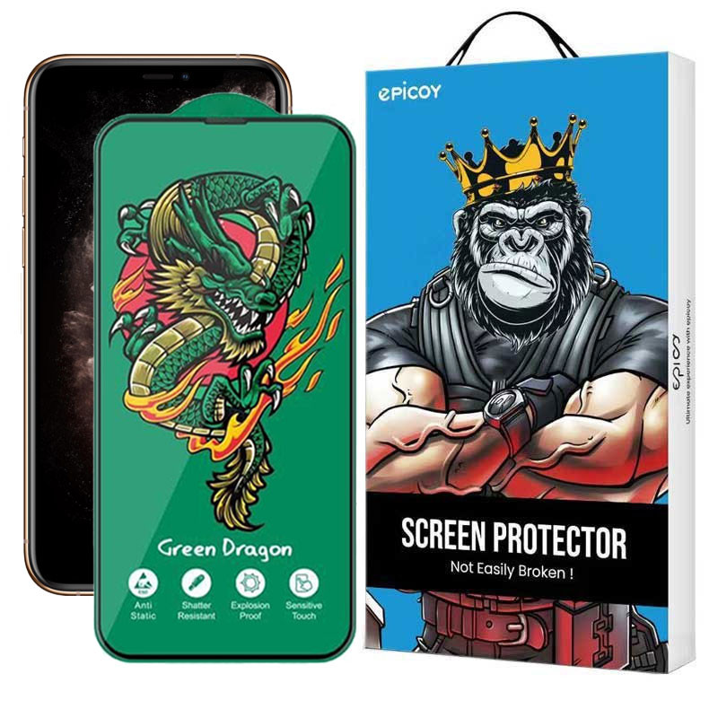 محافظ صفحه نمایش اپیکوی مدل Green Dragon ExplosionProof مناسب برای گوشی موبایل اپل iPhone 11 Pro/ XS/ X محافظ صفحه نمایش اپیکوی مدل Green Dragon ExplosionProof مناسب برای گوشی موبایل اپل iPhone 11 Pro/ XS/ X