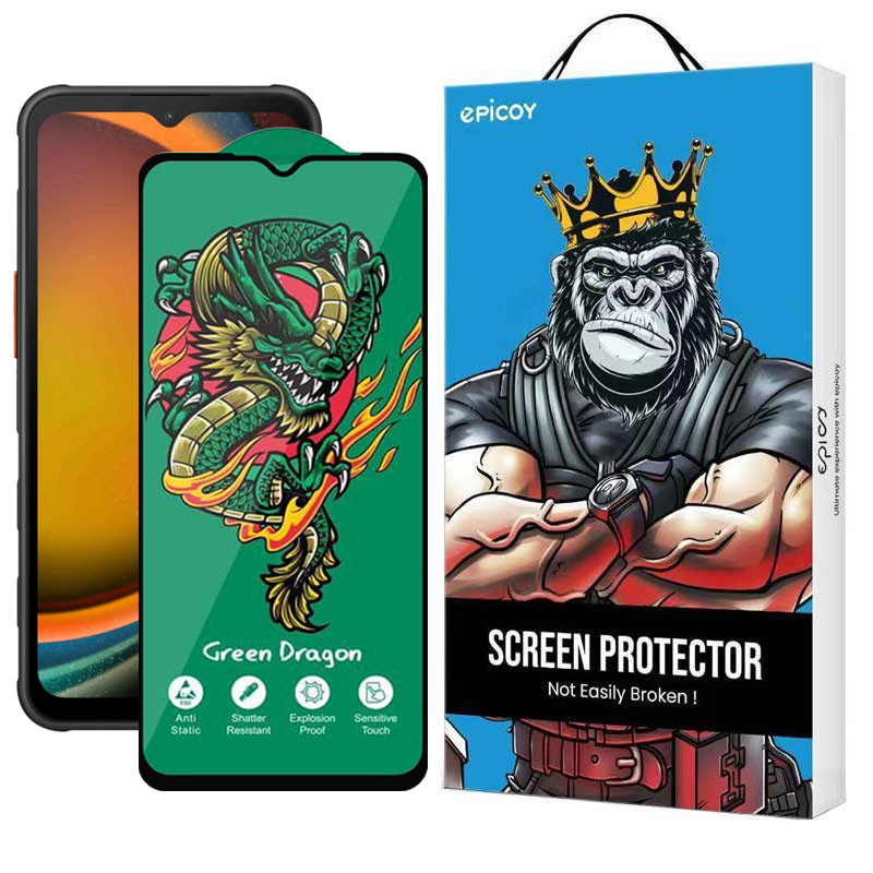 محافظ صفحه نمایش اپیکوی مدل Green Dragon ExplosionProof مناسب برای گوشی موبایل سامسونگ Galaxy A14/ Xcover7 محافظ صفحه نمایش اپیکوی مدل Green Dragon ExplosionProof مناسب برای گوشی موبایل سامسونگ Galaxy A14/ Xcover7
