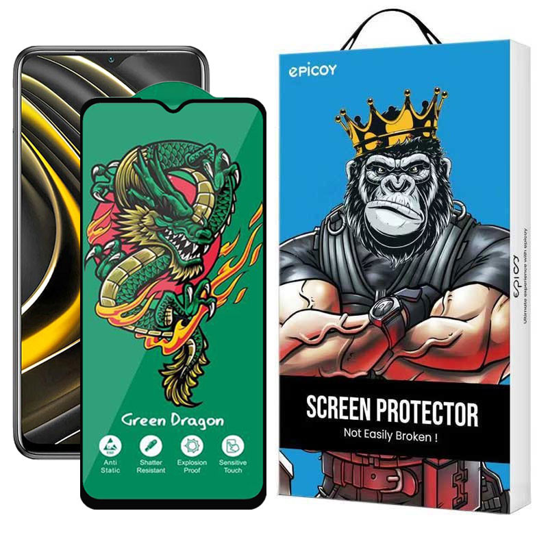 محافظ صفحه نمایش اپیکوی مدل Green Dragon ExplosionProof مناسب برای گوشی موبایل شیائومی Poco M3/ Poco M2 Reloaded/ Poco M2 4G محافظ صفحه نمایش اپیکوی مدل Green Dragon ExplosionProof مناسب برای گوشی موبایل شیائومی Poco M3/ Poco M2 Reloaded/ Poco M2 4G