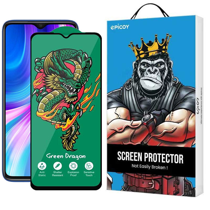 محافظ صفحه نمایش اپیکوی مدل Green Dragon ExplosionProof مناسب برای گوشی موبایل شیائومی Redmi Note 8 Pro / Note 9 4G/ Redmi 9 Prime 4G/ 9/ 9 Power 4G/ 10A محافظ صفحه نمایش اپیکوی مدل Green Dragon ExplosionProof مناسب برای گوشی موبایل شیائومی Redmi Note 8 Pro / Note 9 4G/ Redmi 9 Prime 4G/ 9/ 9 Power 4G/ 10A