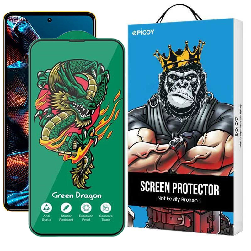 محافظ صفحه نمایش اپیکوی مدل Green Dragon ExplosionProof مناسب برای گوشی موبایل شیائومی Poco X5 Pro/ X5/ X4 Pro 5G/ X3 Pro/ X3 NFC/ X3  محافظ صفحه نمایش اپیکوی مدل Green Dragon ExplosionProof مناسب برای گوشی موبایل شیائومی Poco X5 Pro/ X5/ X4 Pro 5G/ X3 Pro/ X3 NFC/ X3