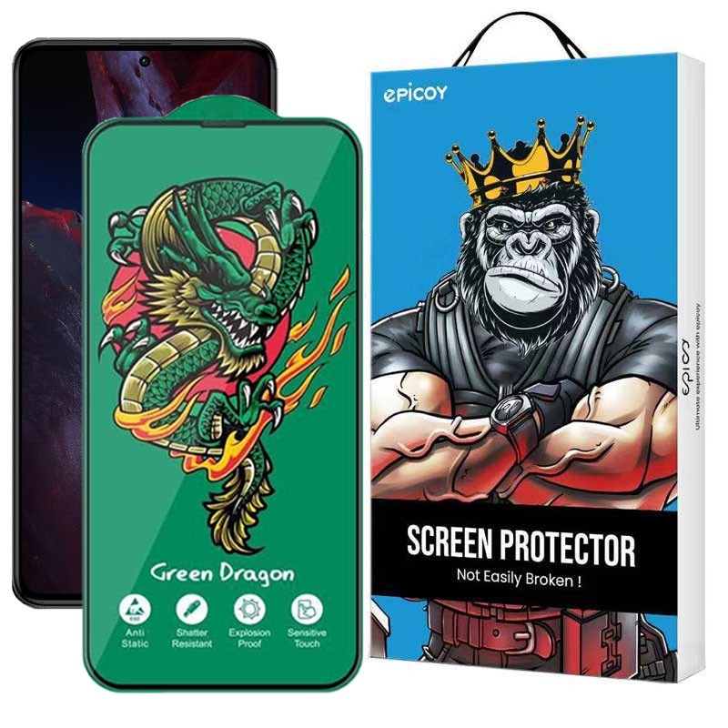 محافظ صفحه نمایش اپیکوی مدل Green Dragon ExplosionProof مناسب برای گوشی موبایل شیائومی Xiaomi Poco F5 Pro / F5 / F4 GT/ F3 GT/ F4/ F3 محافظ صفحه نمایش اپیکوی مدل Green Dragon ExplosionProof مناسب برای گوشی موبایل شیائومی Xiaomi Poco F5 Pro / F5 / F4 GT/ F3 GT/ F4/ F3