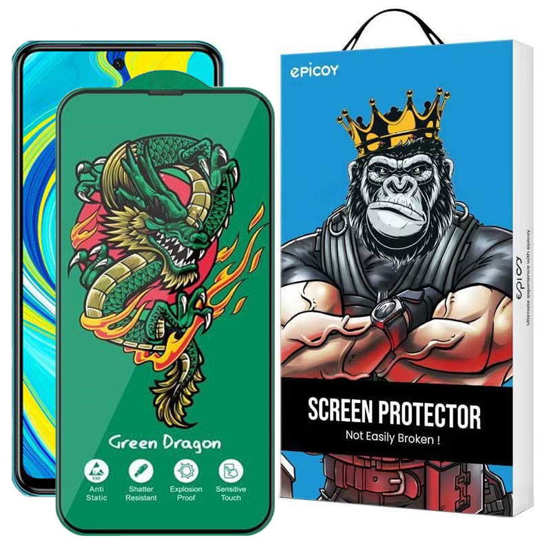 محافظ صفحه نمایش اپیکوی مدل Green Dragon ExplosionProof مناسب برای گوشی موبایل شیائومی Redmi Note 9 Pro Max / Note 9 Pro 5G/ Note 9 Pro  4G (Global/India) / Note 9S محافظ صفحه نمایش اپیکوی مدل Green Dragon ExplosionProof مناسب برای گوشی موبایل شیائومی Redmi Note 9 Pro Max / Note 9 Pro 5G/ Note 9 Pro  4G (Global/India) / Note 9S