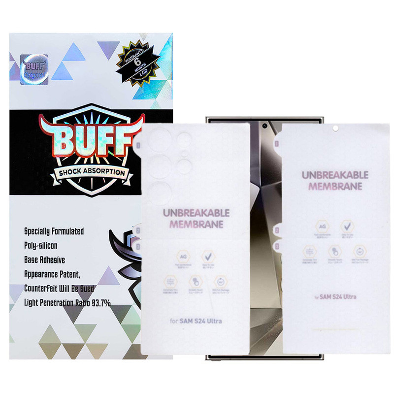 محافظ صفحه نمایش مات بوف مدل Hydrogel-Matte-G مناسب برای گوشی موبایل سامسونگ Galaxy S24 Ultra به همراه محافظ پشت گوشی محافظ صفحه نمایش مات بوف مدل Hydrogel-Matte-G مناسب برای گوشی موبایل سامسونگ Galaxy S24 Ultra به همراه محافظ پشت گوشی