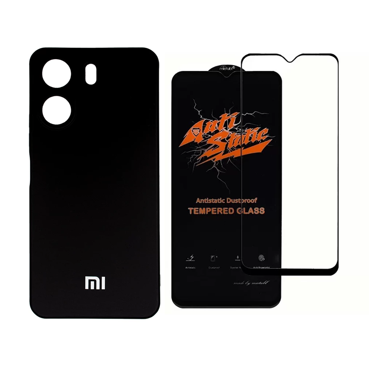 قاب گوشی پوکو C65 مدل سیلیکونی به همراه گلس مدل Anti Static قاب گوشی پوکو C65 مدل سیلیکونی به همراه گلس مدل Anti Static