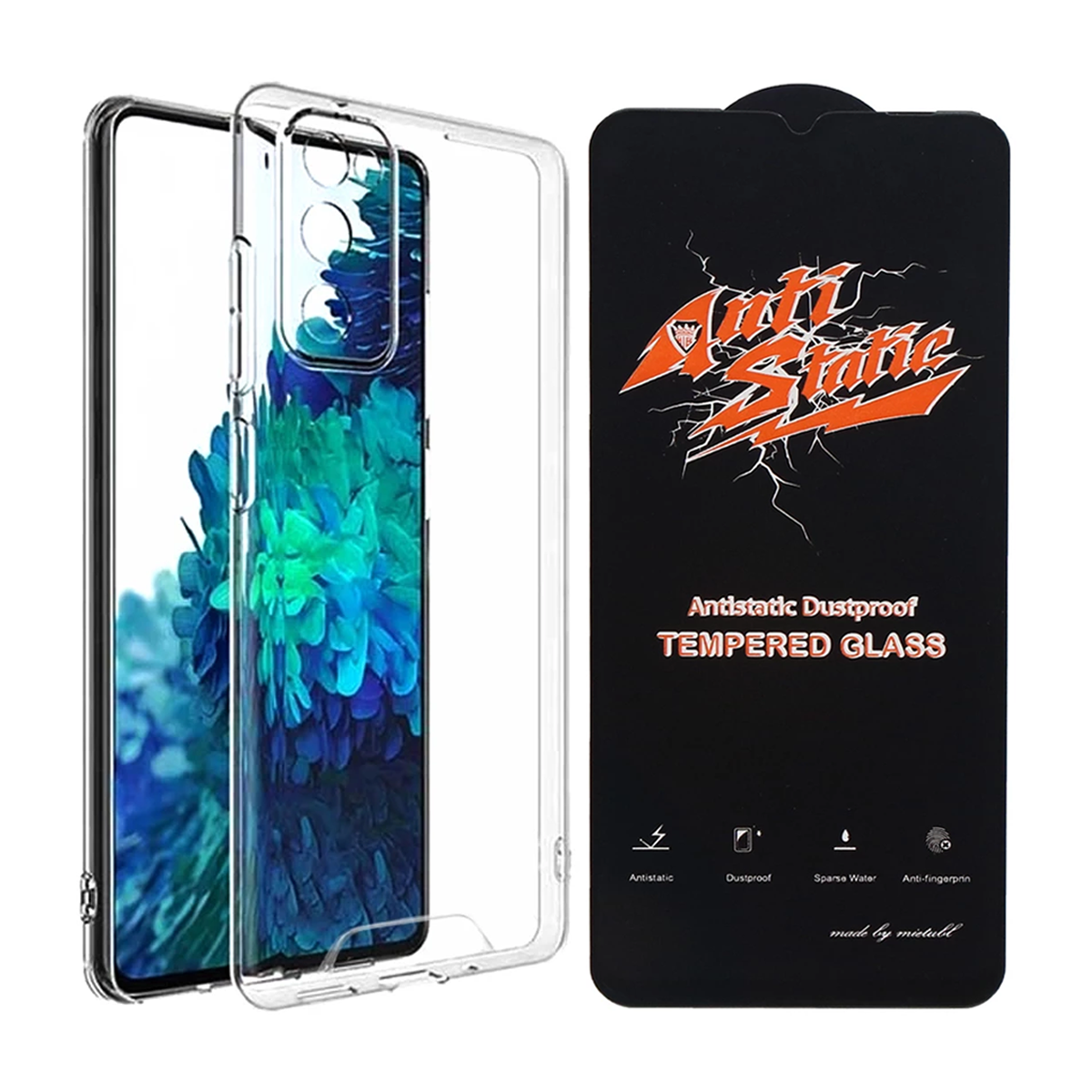 قاب گوشی سامسونگ Galaxy A05s اسپیس مدل ژله ای به همراه گلس Anti Static قاب گوشی سامسونگ Galaxy A05s اسپیس مدل ژله ای به همراه گلس Anti Static