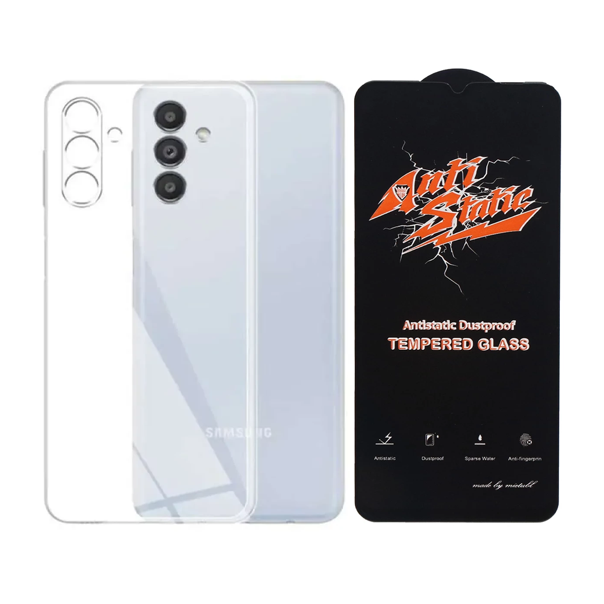 کاور گوشی سامسونگ گلکسی Galaxy A05s مدل ژله ای به همراه گلس مدل Anti Static کاور گوشی سامسونگ گلکسی Galaxy A05s مدل ژله ای به همراه گلس مدل Anti Static