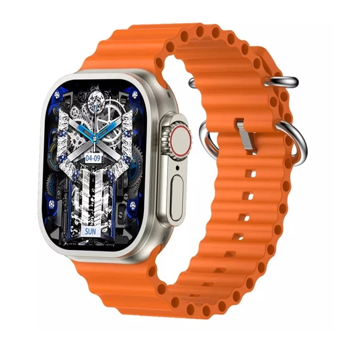 ساعت هوشمند اچ کی مدل HK39 Ultra 2-بدنه تیتانیوم بند نارنجی ساعت هوشمند اچ کی مدل HK39 Ultra 2-بدنه تیتانیوم بند نارنجی