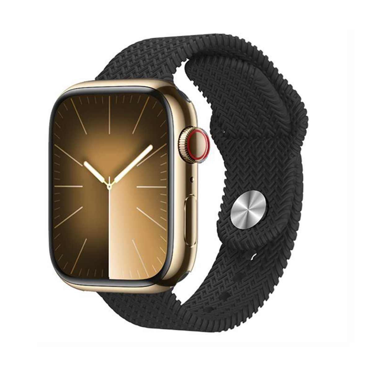 ساعت هوشمند هاینو تکو مدل GP-17-بدنه طلایی بند مشکی ساعت هوشمند هاینو تکو مدل GP-17-بدنه طلایی بند مشکی