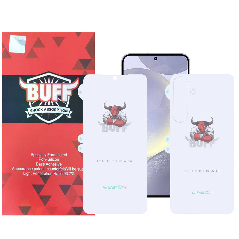 محافظ صفحه نمایش بوف مدل HydroBull مناسب برای گوشی موبایل سامسونگ Galaxy S24 Plus به همراه محافظ پشت گوشی محافظ صفحه نمایش بوف مدل HydroBull مناسب برای گوشی موبایل سامسونگ Galaxy S24 Plus به همراه محافظ پشت گوشی