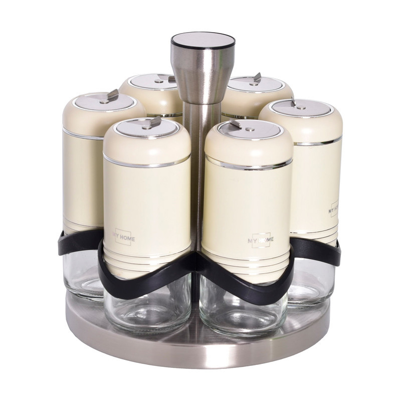 ست جا ادویه 6 پارچه مای هوم کد D به همراه استند ست جا ادویه 6 پارچه مای هوم کد D به همراه استند