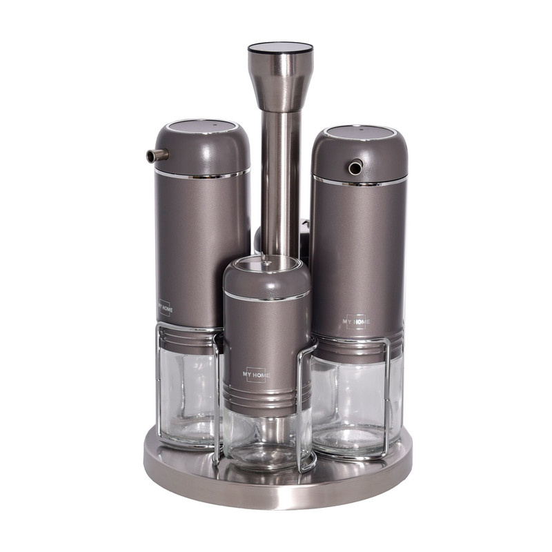 ست آبلیموخوری و نمک پاش MY HOME طرح گرد مجموعه 4 عددی ست آبلیموخوری و نمک پاش MY HOME طرح گرد مجموعه 4 عددی