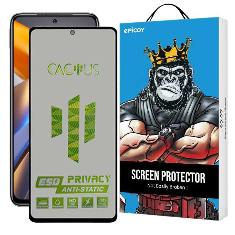 محافظ صفحه نمایش حریم شخصی اپیکوی مدل Cactus-ESD-Privacy مناسب برای گوشی موبایل شیائومی Poco M5s محافظ صفحه نمایش حریم شخصی اپیکوی مدل Cactus-ESD-Privacy مناسب برای گوشی موبایل شیائومی Poco M5s