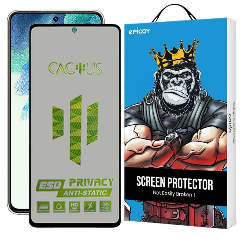 محافظ صفحه نمایش حریم شخصی اپیکوی مدل Cactus-ESD-Privacy مناسب برای گوشی  موبایل سامسونگ Galaxy S21 FE محافظ صفحه نمایش حریم شخصی اپیکوی مدل Cactus-ESD-Privacy مناسب برای گوشی  موبایل سامسونگ Galaxy S21 FE