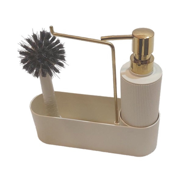 مخزن مایع ظرفشویی لیمون کد RM2124 به همراه استند و فرچه