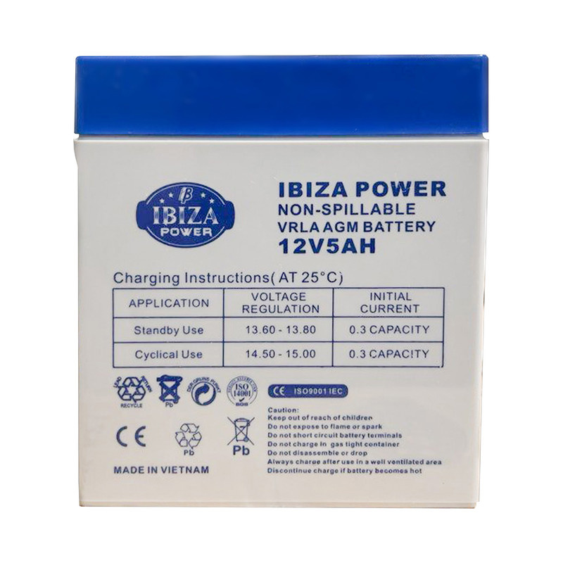 باتری یو پی اس 12 ولت 5 آمپر ساعت ایبیزا مدل IBZ 12-5