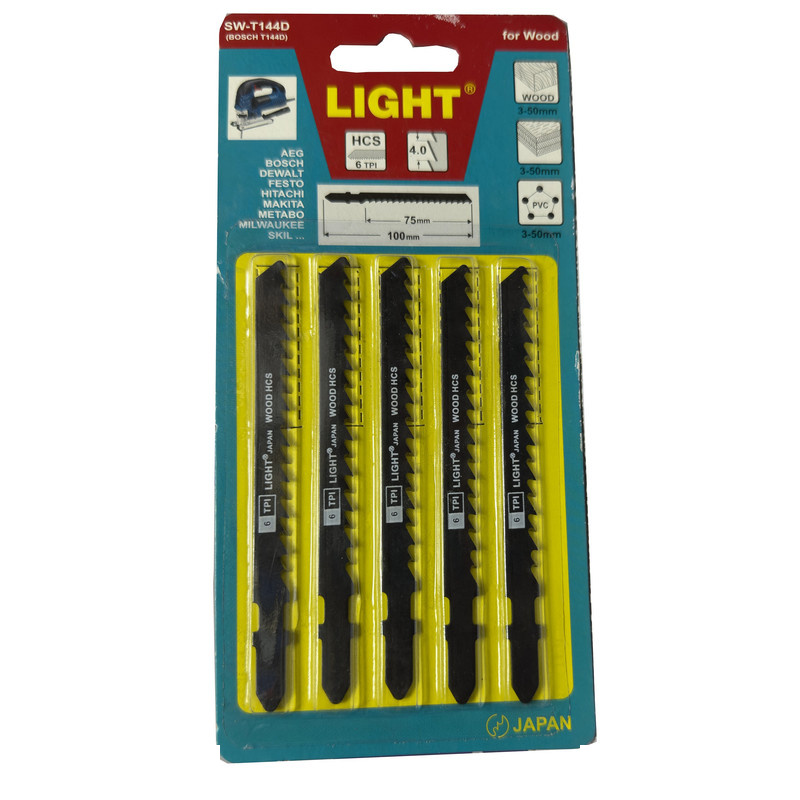 تیغ اره عمودبر چوب لایت مدل SMT-LIGHT -JAPAN-SW-T144D-WOODL5 مجموعه 5 عددی