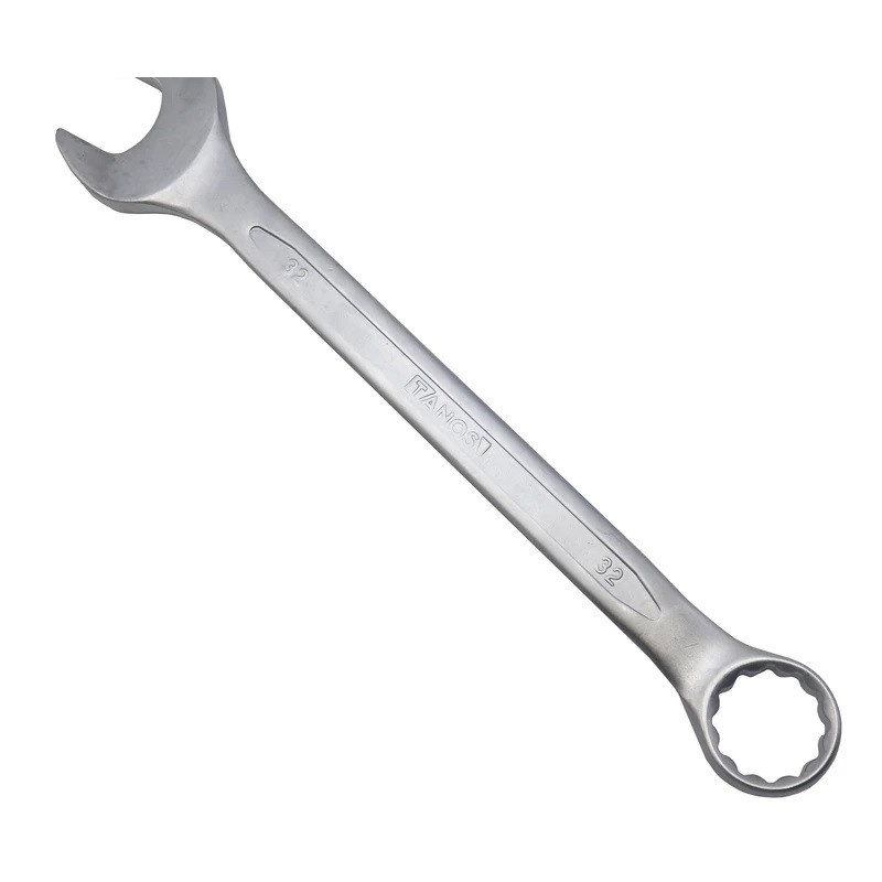 آچار یکسر تخت و یکسر رینگی تانوس مدل SMT-TANOS-32MM-YESARTAKHT-YE SAR RING سایز 32 میلی متر