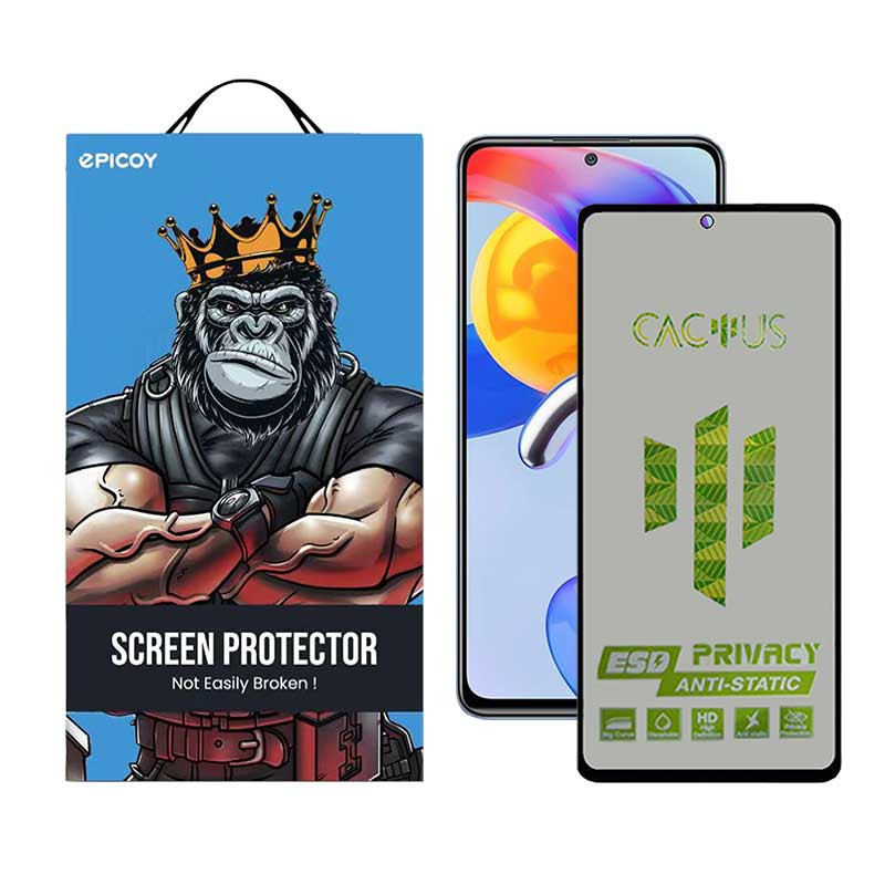 محافظ صفحه نمایش حریم شخصی اِپیکوی مدل Cactus-ESD-Privacy مناسب برای گوشی موبایل شیائومی Redmi Note 11 Pro Plus / Note 11 Pro 4G/5G/China / Note 10 Pro Max / Note 10 Pro 4G/India محافظ صفحه نمایش حریم شخصی اِپیکوی مدل Cactus-ESD-Privacy مناسب برای گوشی موبایل شیائومی Redmi Note 11 Pro Plus / Note 11 Pro 4G/5G/China / Note 10 Pro Max / Note 10 Pro 4G/India