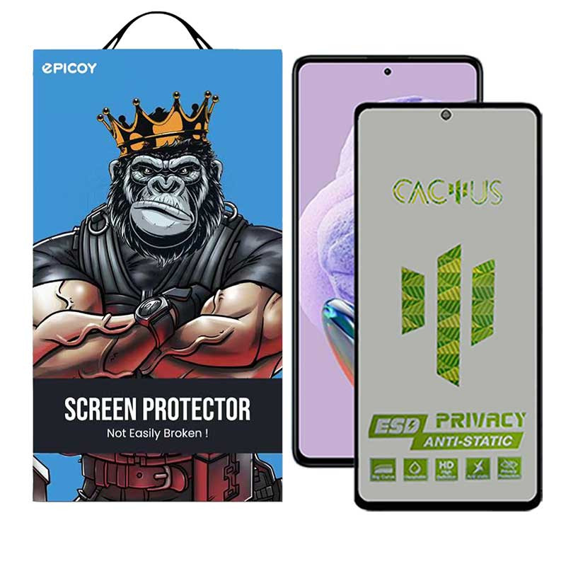 محافظ صفحه نمایش حریم شخصی اِپیکوی مدل Cactus-ESD-Privacy مناسب برای گوشی موبایل شیائومی Redmi Note 12 Pro Plus / Note 12 Turbo / Note 12 Pro / Note 12 5G / Note 12 4G /Note 12 (china) محافظ صفحه نمایش حریم شخصی اِپیکوی مدل Cactus-ESD-Privacy مناسب برای گوشی موبایل شیائومی Redmi Note 12 Pro Plus / Note 12 Turbo / Note 12 Pro / Note 12 5G / Note 12 4G /Note 12 (china)
