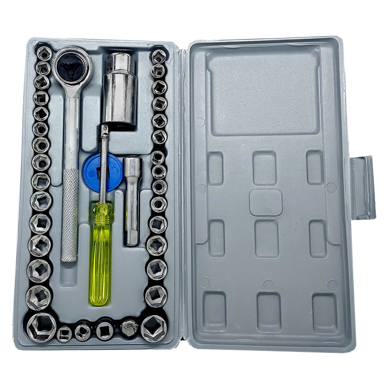 آچار بکس و سری آچار بکس آیوا مدل 40 N بسته 40 عددی آچار بکس و سری آچار بکس آیوا مدل 40 N بسته 40 عددی