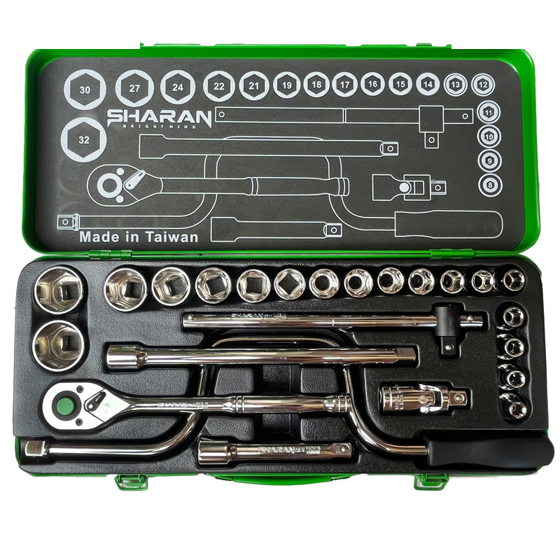 آچار بکس شاران مدل SM24-6PT مجموعه 24 عددی آچار بکس شاران مدل SM24-6PT مجموعه 24 عددی