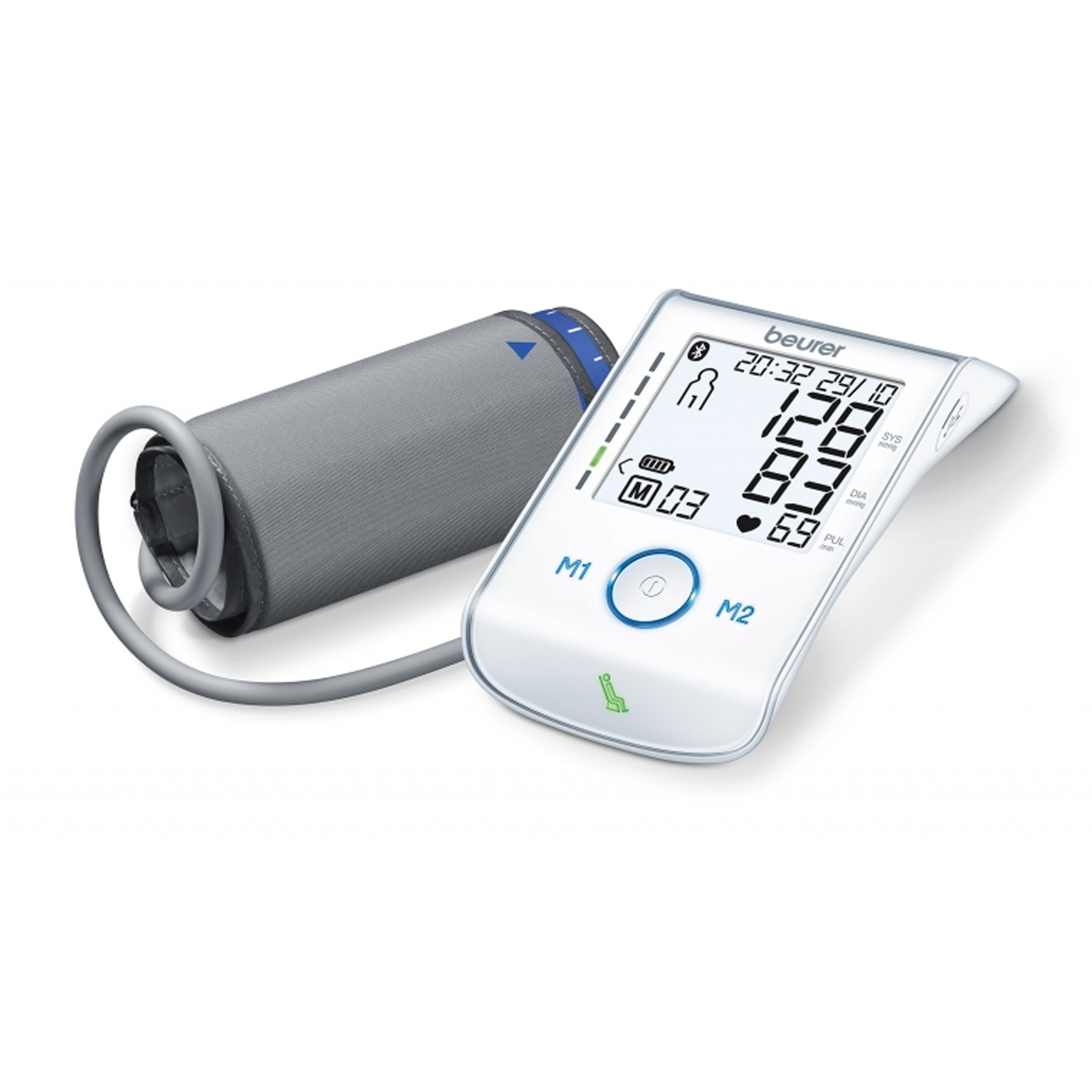 فشارسنج دیجیتال بیورر مدل BM 85-سفید فشارسنج دیجیتال بیورر مدل BM 85-سفید