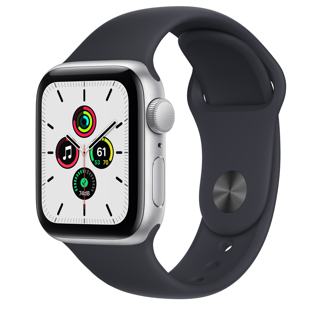 بند ساعت هوشمند اپل واچ 42/44/45 میلی متری مدل سیلیکونی-مشکی