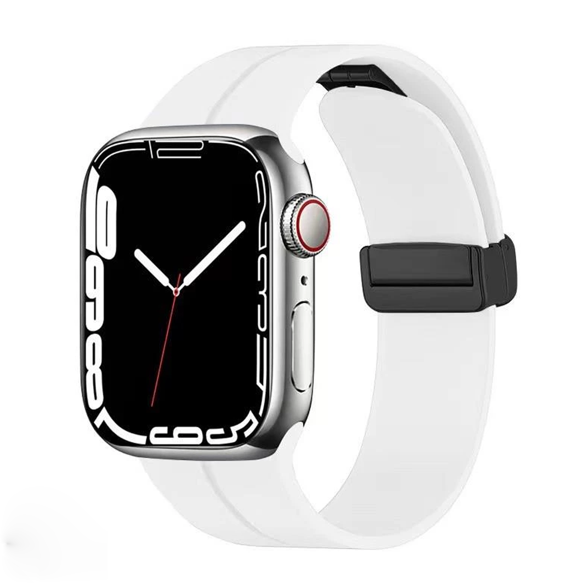 بند ساعت هوشمند اپل واچ 42/44/45/49 میلی متری مدل مگنت 5692-سفید بند ساعت هوشمند اپل واچ 42/44/45/49 میلی متری مدل مگنت 5692-سفید