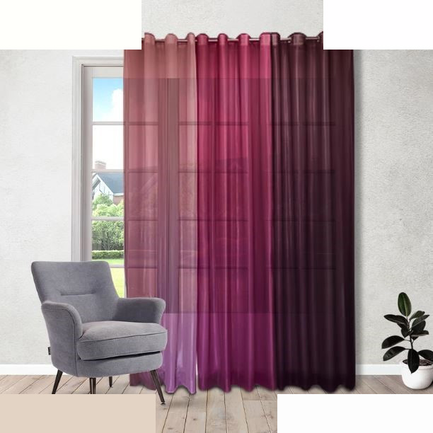 پرده نوین پرده خورشید مدل حریر کد pb105 سایز 280×140 سانتی متر