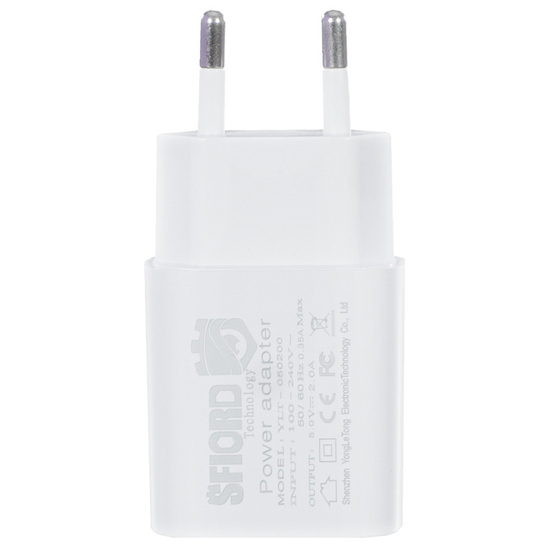 شارژر دیواری 10 وات اسفیورد مدل 5V2A شارژر دیواری 10 وات اسفیورد مدل 5V2A