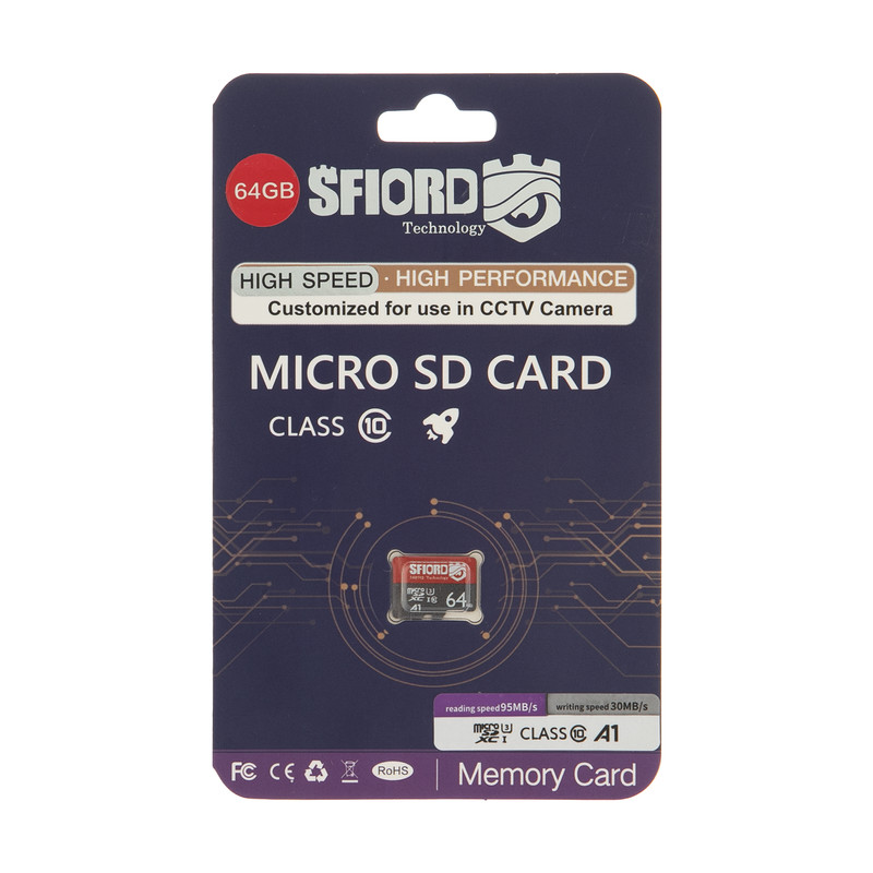 کارت حافظه microSDXC اسفیورد مدل Ultra A1 کلاس 10 استاندارد UHS-I سرعت 95MBps ظرفیت 64 گیگابایت کارت حافظه microSDXC اسفیورد مدل Ultra A1 کلاس 10 استاندارد UHS-I سرعت 95MBps ظرفیت 64 گیگابایت