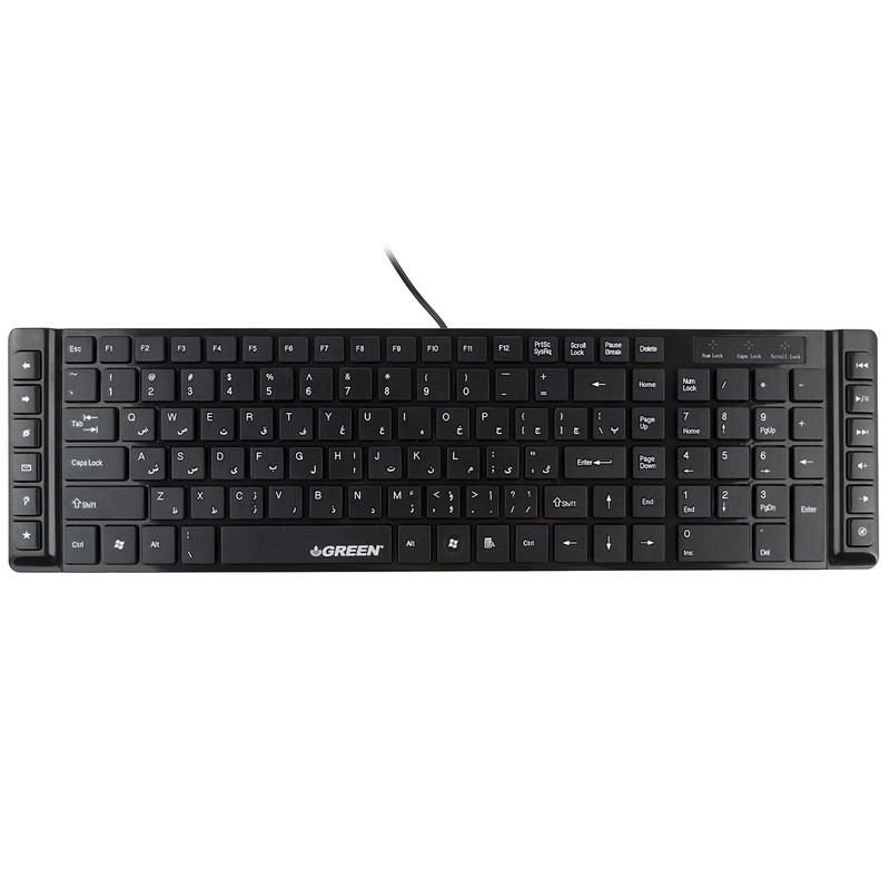 کیبورد گرین GK-301 باحروف فارسی کیبورد گرین GK-301 باحروف فارسی