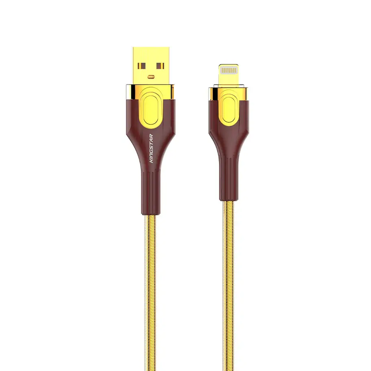 کابل لایتنینگ کینگ استار مدل K217i طول 1 متر-طلایی کابل لایتنینگ کینگ استار مدل K217i طول 1 متر-طلایی