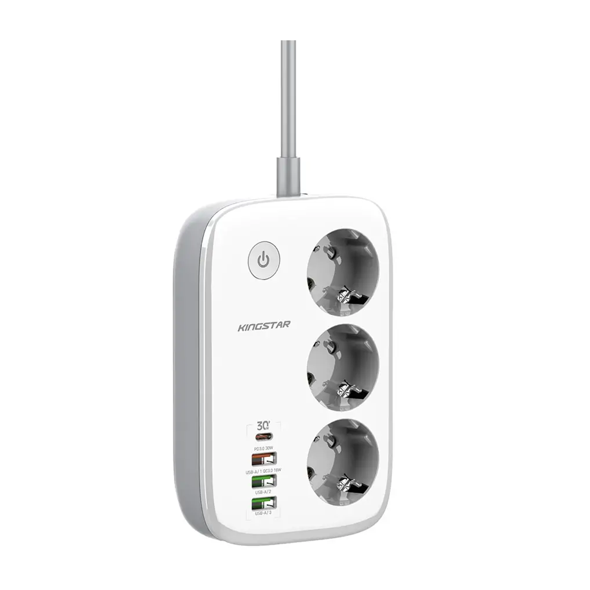 چند راهی برق کینگ استار مدل KPS5170PD-سفید چند راهی برق کینگ استار مدل KPS5170PD-سفید